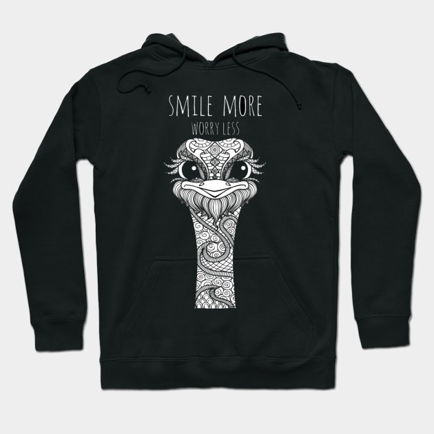 Smile more! Worry less Hoodie by FunnyHedgehog